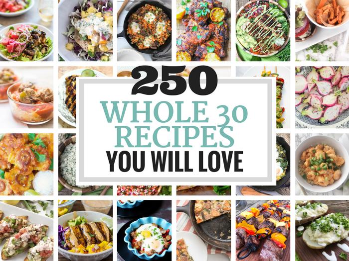 250 Whole30 Recipes You Will Love via The Whole Cook HORIZONTAL FEATURE