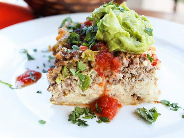Mexican Breakfast Casserole The Whole Cook HORIZONTAL FEATURE slice