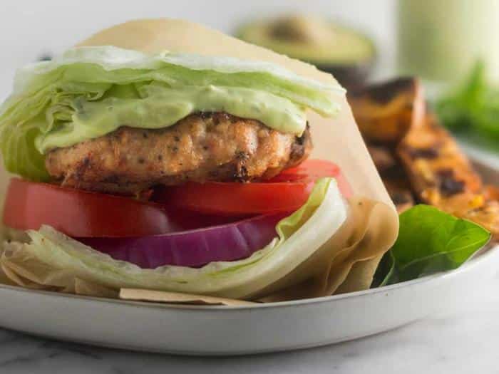 Sun Dried Tomato Chicken Burgers by Eat the Gains